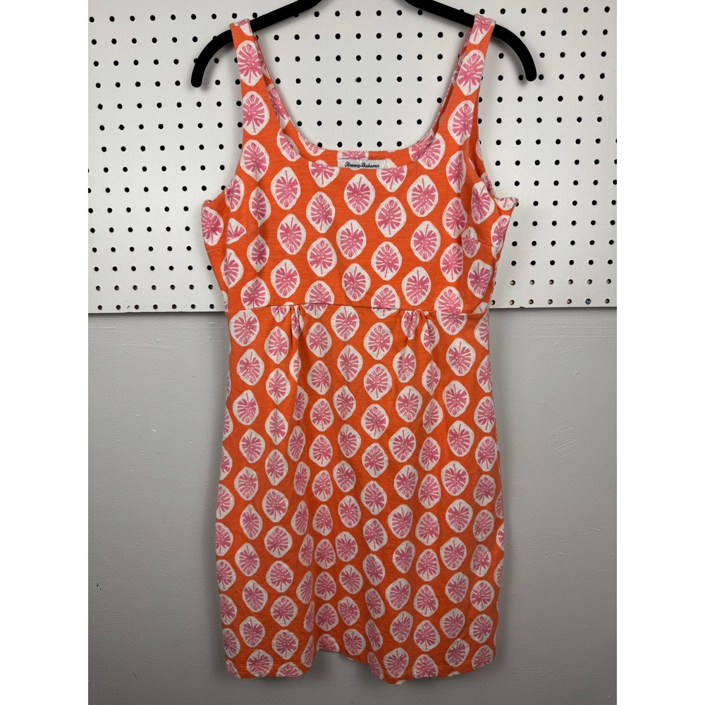 Tommy Bahama Sand Dollar Print Cotton Dress Coastal Resort Beach Small